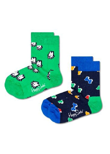 Happy Socks 2-pack Kids Dog & Dog Bone Socks (7-9Y)