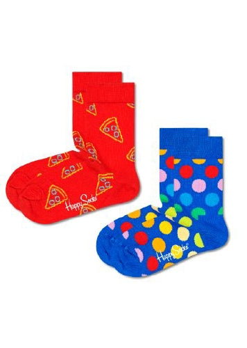 Happy Socks 2-pack Kids Pizza Slice Socks (7-9Y)