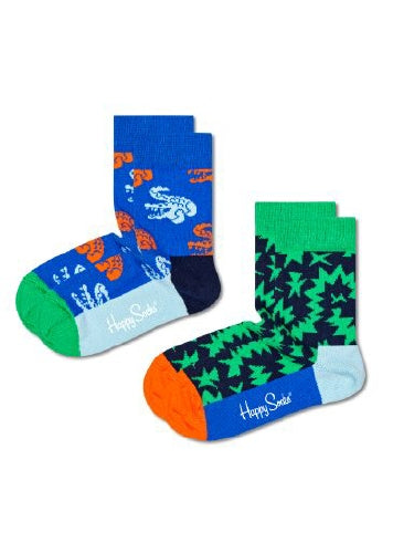 Happy Socks 2-pack Kids Crocodile Socks (2-3Y)