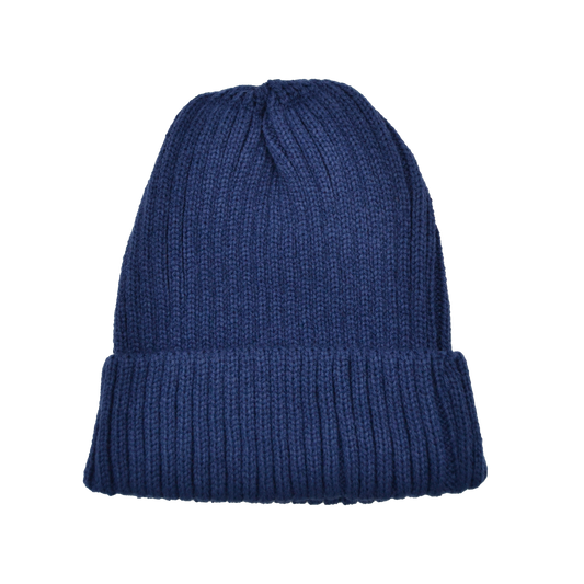 Knitted Navy Beanie
